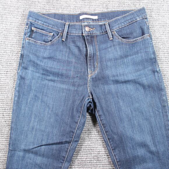 Levi’s Slimming Skinny Womens W31x27 Blue Mid Rise Stretch Denim - Picture 3 of 11